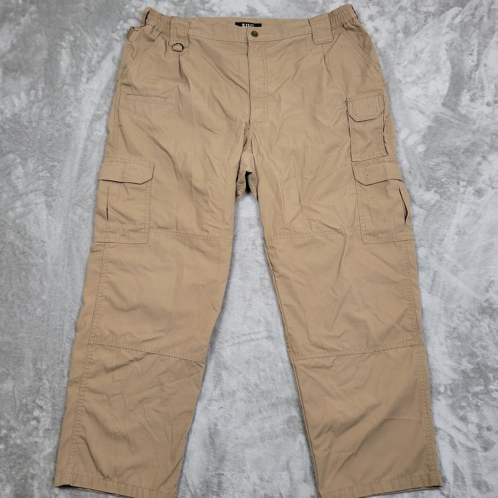 5.11 Tactical Pants Men's 42x30 Beige Cargo Workwear Utility Pockets Tactical